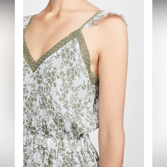 NWT Ramy Brook Silk Schena Printed High-Low Sage Dress XS - Picture 5 of 9